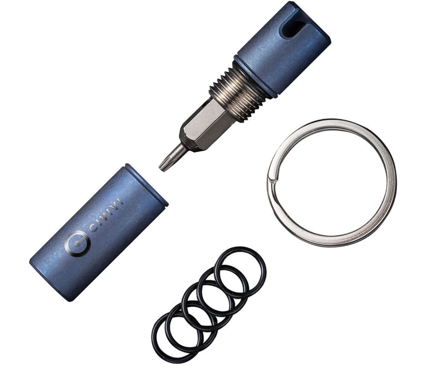Civivi Key Bit Blue Titanium