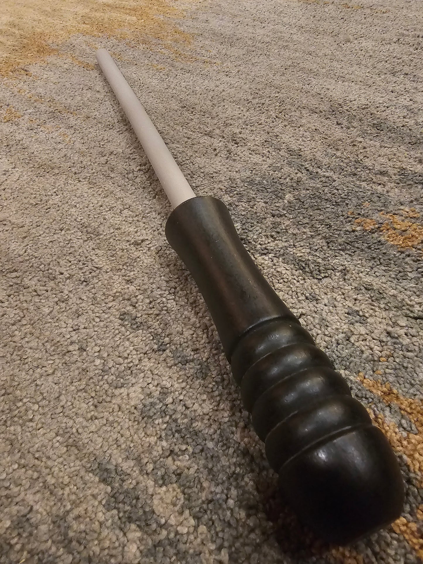 PEC Coarse Ceramic 10" Honing Rod w/ Black Handle