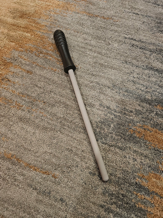 PEC Coarse Ceramic 10" Honing Rod w/ Black Handle