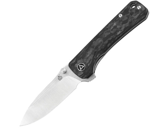 QSP Knife Hawk Linerlock Shredded CF